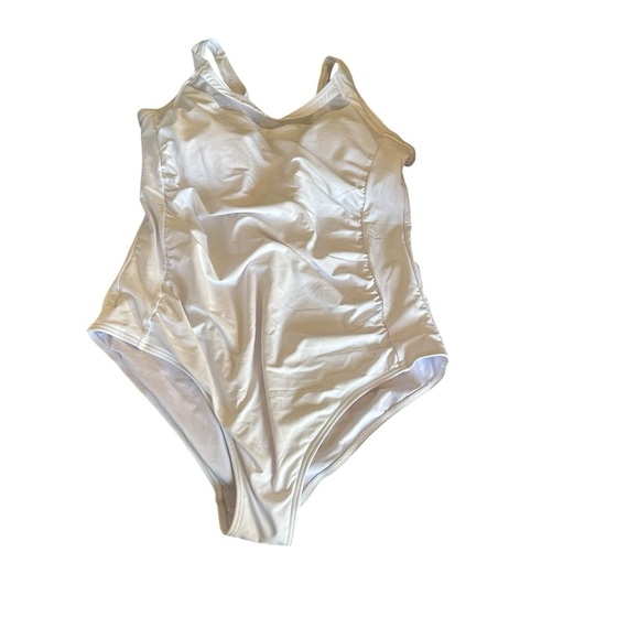 White Mesh One-Piece Swimsuit - Picture 2 of 4